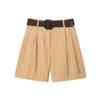 Atacado Comércio Exterior 2025 Novo Estilo Europeu e Americano Tendência da Moda Versátil Cinto Combinando Shorts Casuais Plissados 8372444