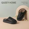 Pantuflas de algodón para hombre 2026 nuevo modelo de invierno para interior impermeables antibacterianas desodorantes de felpa cálidas antideslizantes de suela gruesa de algodón para mujer invierno