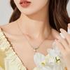 Exquisito y Romántico Collar de Flor de Glicina para Mujer, Diseño Nicho de Lujo Accesible de Alta Gama, Collar de Clavícula Diario Moderno y Versátil