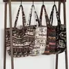 Estilo Coreano Ins Otoño e Invierno Felpa Doble Cara Bolso de Hombro para Mujer Gran Capacidad Versátil Bolso Tote Diseño Jacquard Bolso para Viajar