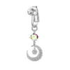 Anillos Falsos para Ombligo de Circonia de Venta Caliente Transfronteriza Sin Perforación, Tornillos para Ombligo de Colgante Colorido Europeos y Americanos, Clips para Orejas, Pendientes, Al por Mayor en Stock