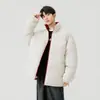 Abrigo acolchado de algodón con cuello estilo americano High Street para hombre, invierno, holgado, moderno, casual, versátil, cálido, para adolescentes