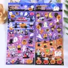 Pegatinas Estereoscópicas 3D de Halloween para Niños, DIY, Dibujos Animados, Hechas a Mano, Pegatinas de Regalo para Decoración de Álbum de Fotos de Recompensa, Teléfono Móvil