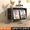 Mesa de Cabeceira para Quarto Estilo Bauhaus Rack de Armazenamento de Madeira Maciça Estilo Japonês Armário para Armazenamento de Discos e Revistas Rack de Armazenamento Lateral de Sofá