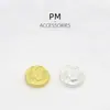 Botones redondos de metal de alta calidad para puños de traje, abrigos, cortavientos, botones decorativos versátiles, botones cosidos a mano, venta al por mayor