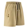 Pantalones Cortos de Verano Transpirables de Secado Rápido de Cinco Puntos Estilo Ropa de Trabajo Deportiva Casual para Hombre