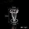 Simulación Mini Vaso de Plástico Transparente Copa de Vino Modelo Miniatura Copa de Sundae Accesorios para Comida y Juego Utilería de Juguete