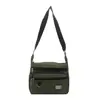 2025 Nueva Bolsa de Nylon Repelente al Agua para Hombre Bolso de Hombre Casual de Negocios Horizontal Hombro Cruzada Mochila Bolso de Hombre