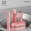 Pedido Jinze: Tapa Cuadrada Tubo Corazón/Diamante, Tubo de Labial de Presión, Material de Empaque de Tubo Vacío de Plástico