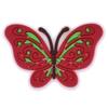 Hebilla de zapato con diseño de mariposa pequeña de color, con diseño de flor, para zapatos, accesorios para bricolaje, joyería de PVC, goma suave, decorativa, con acabado, para zapatos, con anillo de mano