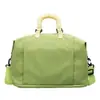 Bolsa de Viaje Grande de Color Sólido Simple para Mujer, Bolso de Hombro Tote con Separación Seca y Húmeda, Bolsa para Entrenamiento y Fitness