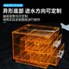Caja de Filtro para Acuario Tipo Cajón Tanque de Retorno de Agua Separación Lluvia Seco y Húmedo Acrílico Filtro Físico de Fondo