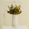 Vaso de Cerâmica Ondulado Simples e Criativo Shumen Ornamentos para Arranjo de Flores de Sala de Estar em Casa Vasos Hidropônicos Decorativos de Alta Qualidade