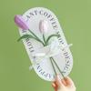 Flor de Tulipán Tejida a Mano con Lana Producto Terminado Adornos Creativos de Regalo para Bodas Flores Tejidas Flor de Regalo para San Valentín