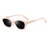 Gafas de Sol Cat-Eye de Marco Pequeño de Moda, Gafas de Sol de Alta Gama con Marco Negro Liso de Estilo Coreano a la Moda, Gafas Anti-UV para Conducir