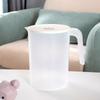 Chaleira de água fria transparente selada para uso doméstico, pote de suco de água fria de plástico de grande capacidade, copo resistente ao calor e a altas temperaturas