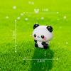 Creativa Linda Bebé Panda Rojo Animal Muñeca Jardinería Decoración DIY Coche Escritorio Micro Paisaje Pequeños Adornos