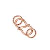 Plata de ley S925 hebilla S hebilla W hebilla M más anillo accesorios para joyería DIY hebilla de conexión para pulsera hebilla geométrica plateada chapada en oro
