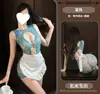 Lencería Sexy Night Cat: Vestido de Malla Hueco, de Pecho Abierto y Transparente, Uniforme Rasgable, Falda Corta Ajustada al Cuerpo, Atractivo Conjunto Sin Ropa Interior