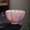 Fundo de dragão alta qualidade xícara mestre formato especial xícara única xícara rosa lady forno oficial forno Ru xícara manual não risca mesa xícara cinco elementos