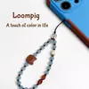 Cadena Minimalista para Teléfono con Perlas y Lazo, Correa de Muñeca, Cadena de Mano, Portacámaras y Llavero para Mujer