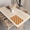 Mantel individual para mesa de comedor estilo Wabi-Sabi, impermeable y a prueba de aceite, mantel de silicona, sin lavado, alfombrilla aislante anti-quemaduras, lujo accesible, mantel para mesa de centro de alta gama