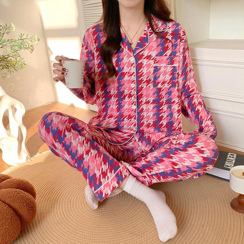 红蓝千鸟格-长开