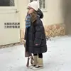 Chamarra de Plumón a Prueba de Agua, Nieve y Viento para Niños 2026, de Longitud Media, para Niñas y Bebés, Engrosada, Abrigo de Invierno Cálido, Plumón de Pato Blanco