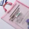 Bolsa de Archivo de Malla Transparente con Cremallera, Bolsa de Almacenamiento Específica por Materia, Organizador de Exámenes, Bolsa de Tote para Tutorías, Estuche