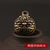 Cabeça de Tigre de Latão Sino de Cobre Chaveiro Pingente de Sino Acessórios Pingente Joias de Sino Pequeno Utensílio de Cobre