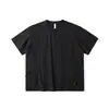 Camiseta de Manga Corta Funcional Suelta con Bolsillos Decorados para Hombre, Nueva de Verano 2025, con Cremallera Invisible y Mangas Tres Cuartos, Moderna