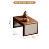 Cadeira de chá japonesa assento de tatami de vime e cadeira de sala cadeira sem pernas para bay window cadeira baixa de varanda cadeira com encosto cadeira preguiçosa