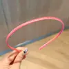 Tiara colorida estilo coreano, tiaras de tecido com fita, componentes para acessórios de cabelo DIY, presilhas de cabelo com fivela de ferro populares, enfeites de cabelo feitos à mão