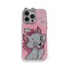 Funda Creativa Linda de Gato Marie Estilo Japonés y Coreano para Teléfono Adecuada para Apple 17 Pro Max iPhone 16 Orejas de Gato 14 Diamante Brillante 15