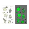 Nuevas pegatinas de tatuaje espacial luminosas elementos de aviación geniales pegatinas luminosas pegatinas para la cara de niños pegatinas para el brazo al por mayor