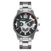 Reloj Popular para Hombre Transfronterizo Joyería de Cruz Set de 4 Piezas Reloj con Correa de Acero Tendencia de Moda para Hombre Calendario Reloj de Cuarzo