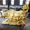 Venta Directa al Contado Escultura de Toro de Cobre de Wall Street Adornos de Animales Grandes de Cobre Fundido Tallado en Cobre Extensión Toro Tauromaquia de Cobre Puro
