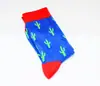 Calcetines de algodón para hombre creativos de caña personalidad calcetines transfronterizos caricatura al por mayor algodón personalidad estilo europeo y americano calcetines de animales y frutas
