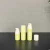 5ml10ml15ml botella de vacío de PP de pequeña capacidad tipo pulsador proceso de fijación de color de loción serigrafía muestra cosmética