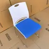 Silla de Entrenamiento para Conferencias sin Reposabrazos, Respaldo de Plástico, Silla para el Hogar, Hotel, Oficina, Sala de Reuniones Simple, Silla para Entrenamiento y Negociación