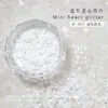 Joyería para uñas con lentejuelas de amor mini lentejuelas de 1 mm brillo corazón de melocotón amor lentejuelas pequeñas decoraciones de uñas de hadas