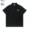 Camiseta de Verano de Negocios de Alta Gama con Cuello Solapa Jiangfu para Hombres Jóvenes, Top Elegante con Estampado de Manga Corta, Polo de Moda Estilo Chino para Hombres