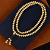 Pulsera de Buda de Boj de Hoja Pequeña al por Mayor, 108 Cuentas, Madera Vieja, Múltiples Vueltas, Adorno de Madera Versátil para Llevar en la Mano para Hombres y Mujeres
