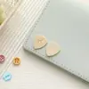 Etiqueta de Couro de Microfibra Desenho Animado, Etiqueta de Couro Estampada, Patch para Roupa, Etiqueta de Couro para Roupa de Boneca Pet DIY, Etiqueta de Urso com Rosto Sorridente