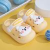 Chinelo Infantil Novo Estilo Baotou Anti-Colisão Tamancos Verão Interior Antiderrapante Desenho Animado Crianças Pequenas e Médias Bebê Usar Praia