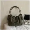Bolso de hombro plisado de nicho estilo coreano transfronterizo 2026 para mujer, versátil, para el trabajo, bandolera tipo cubo