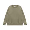 Ropa de Hombre Jie Zhan Primavera 2025 Sudadera Lisa de Cuello Redondo con Forro Polar de 350g Marca Trendy Holgada Suéter Pulóver para Hombre