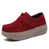 Zapatos de Plataforma Nuevos Primavera y Otoño 2023 Zapatos de Frijol Cuña Borla Suela Gruesa Tacón Medio Zapatos de Plataforma Outlet de Fábrica para Mujer