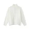Mtlclothes Ropa para Hombre Atmosférica Cuello Semi Alto Perezoso Jacquard Estilo Coreano Holgado Cárdigan Suéter de Punto