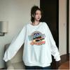 Sudadera Chic Estilo Hong Kong para Mujer Suelta Estilo Coreano Ins Estilo Perezoso Bf Delgada waitmore Chaqueta sin Capucha